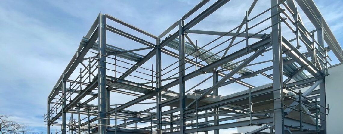 Steel Frame Completed at Alexandra Park School’s New Post-16 Building - civil and structural services
