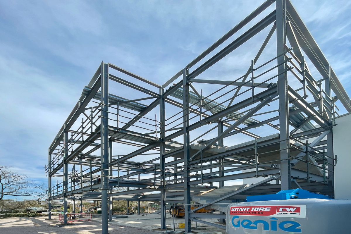 Steel Frame Completed at Alexandra Park School!